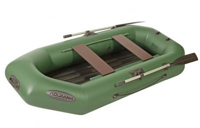 Лодка гребная под мотор Лоцман Стандарт 240 ВНД (зелёный)