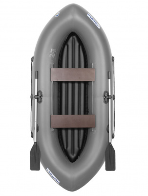 Лодка гребная Лоцман Турист 280 ВНД (серый)