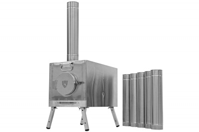 Печь Берег для палатки  "Армейская" New (труба - 100мм)