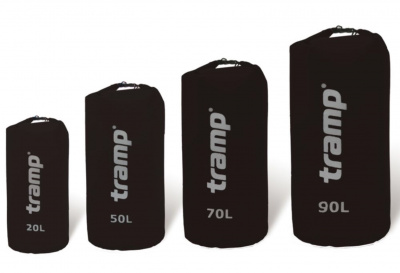 Гермомешок Tramp Nylon 90 л Черный (TRA-105-black)