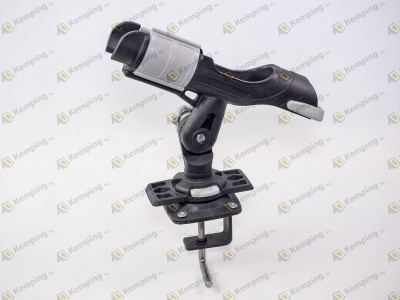 Держатель удилища с монтажной пластиковой площадкой на струбцине