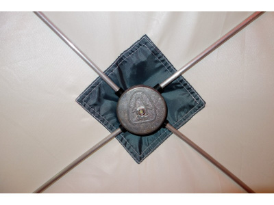 Зимняя палатка Призма (1-сл) Композит 185*185 (бело-оранжевый)