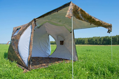 Палатка Берег Куб 2.20 Двухслойный ( нового образца ) (220х220/190 см)