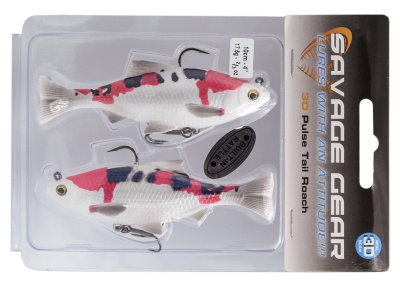 Силиконовая приманка Savage Gear 3D Roach Tail Pulse 10cm 17.5gr Koi/ 2 штуки