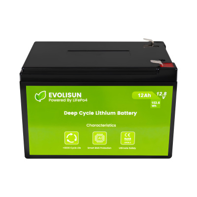 Аккумулятор EVOLISUN LiFePO4 12.8 V, 12 Ah (20A)