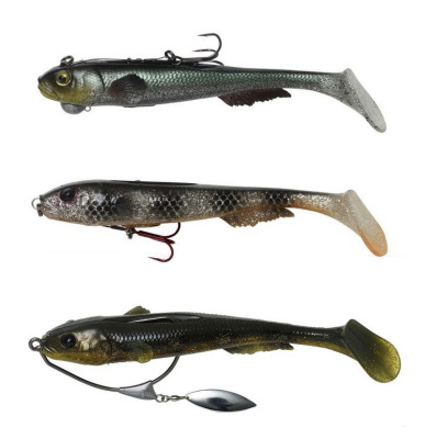 Силиконовая приманка Savage Gear LB 3D Goby Shad 23cm 96gr Dirty Firetiger UV/ 1 штука