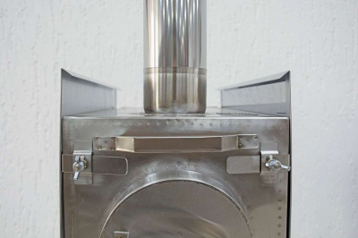 Печь Берег для палатки  "Экономка" Средняя New (съемные экраны - труба 80мм)