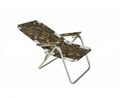 Складное алюминиевое кресло-шезлонг Медведь Вариант №5 (50*44*73 см)