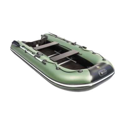 Лодка ПВХ Ривьера Компакт 2900 СК "Касатка" зеленый/черный