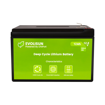 Аккумулятор EVOLISUN LiFePO4 12.8 V, 12 Ah (20A)