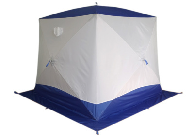 Походная баня Пингвин Призма Премиум (1-сл) 215*215 cm Композит (бело-синий)