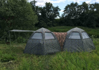 Летняя палатка-шатёр Лотос 5 Мансарда (360х320/205 см)