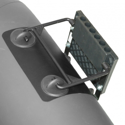 Лодка гребная под мотор Лоцман Профи С-280 МПРС серый (реечная слань, приставка под мотор)