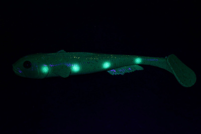 Силиконовая приманка Savage Gear LB 3D Goby Shad 23cm 96gr Motor Oil Goby UV/ 1 штука