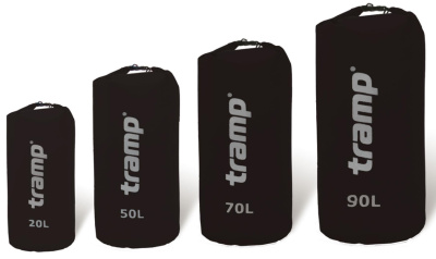 Гермомешок Tramp Nylon 70 л Черный (TRA-104-black)