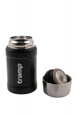 Термос Tramp пищевой в чехле 0.8 л чёрный