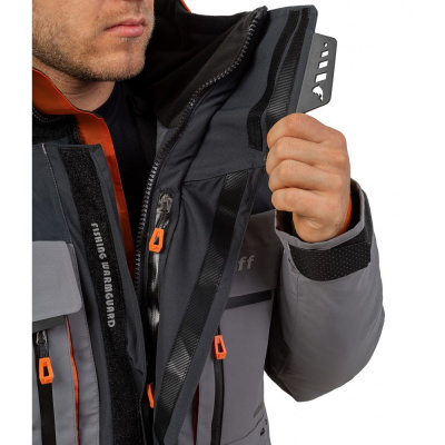 Костюм рыболовный Graff зимний -50°С (218ОВ черно-серый) размер XL (182-188)