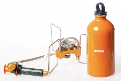 Горелка туристическая складная со шлангом бензиновая - Tramp