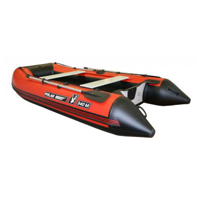 Лодка Polar Bird 360М New Merlin Стеклокомпозит (черно-красный)