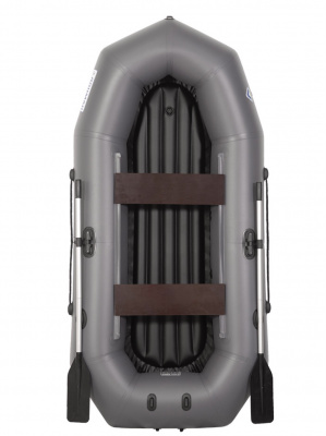 Лодка гребная под мотор Лоцман Профи 240 ВНД (серый)