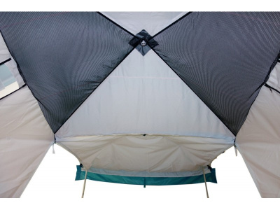 Всесезонная палатка Призма Шелтерс (2-сл) 185*185 (бело-зеленый)