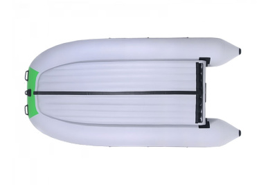 Лодка Grouper GR 335W (кокпит 80 см) НДНД (серо - салатовый ) модель 2025 г