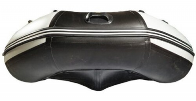 Лодка ПВХ Ривьера 2900 СК "Касатка" светло-серый/чёрный