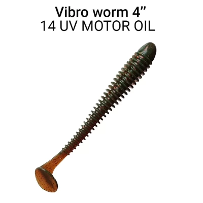 Силиконовая приманка Crazy Fish Vibro Worm 4" 75-100-14-6
