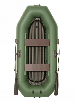 Лодка гребная под мотор Лоцман Стандарт 260 ВНД (зелёный)