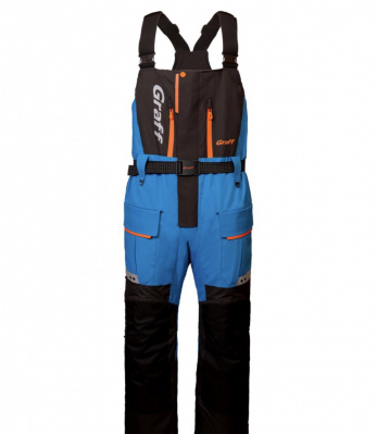 Костюм рыболовный Graff (поплавок -15°С) (215ОВ-3 черно-голубой) размер L (176-182)