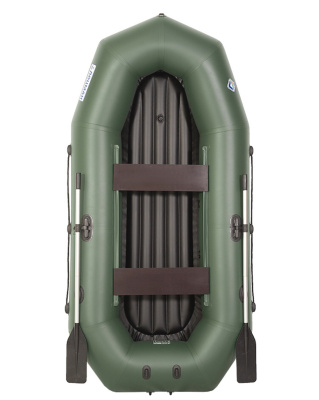 Лодка гребная под мотор Лоцман Профи 300 ВНД (зелёный)