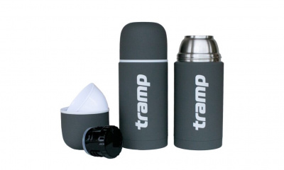 Термос Tramp Soft Touch 0,75 л серый