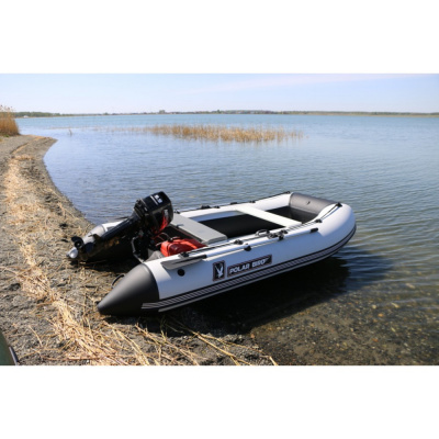 Лодка Polar Bird 340M Merlin НДНД Стеклокомпозит (чёрно-белый) 