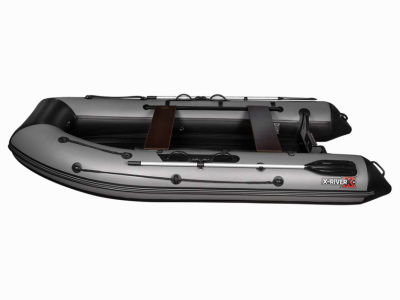 Надувная ПВХ лодка X-River Agent 390 НДНД (пиксель , серая фурнитура)