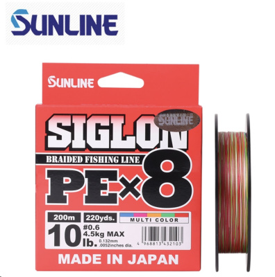 Шнур Sunline Siglon PE X8 Light Multicolor  150m #0.6 10lb/4.5kg