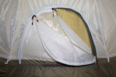 Всесезонная палатка Берег МФП-4 Камыш (400х400/215 см) + Пол + Дверь