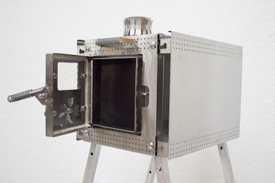 Печь Берег для палатки "Atomstove" Малая New  (труба - 65мм)