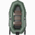 Лодка гребная под мотор Лоцман Профи С-260 МПРС зелёный (реечная слань, приставка под мотор)