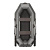 Лодка гребная под мотор Sharks S270 Люкс серо/чёрный (пол-книжка)