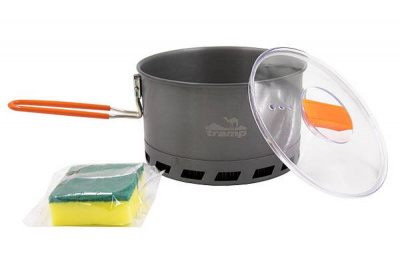 Котелок туристический Tramp Firebird с термообменником из анодированного алюминия 2.2 л TRC-119