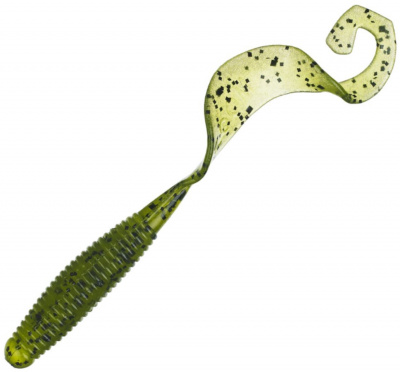 Bass Pro Shop Triple Ripple Grub 4” Watermelon Seed