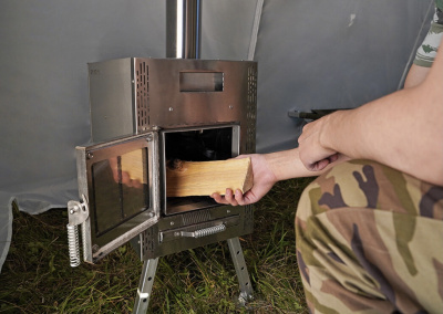 Печь Берег для палатки "Atomstove" Банная New (труба - 80мм)